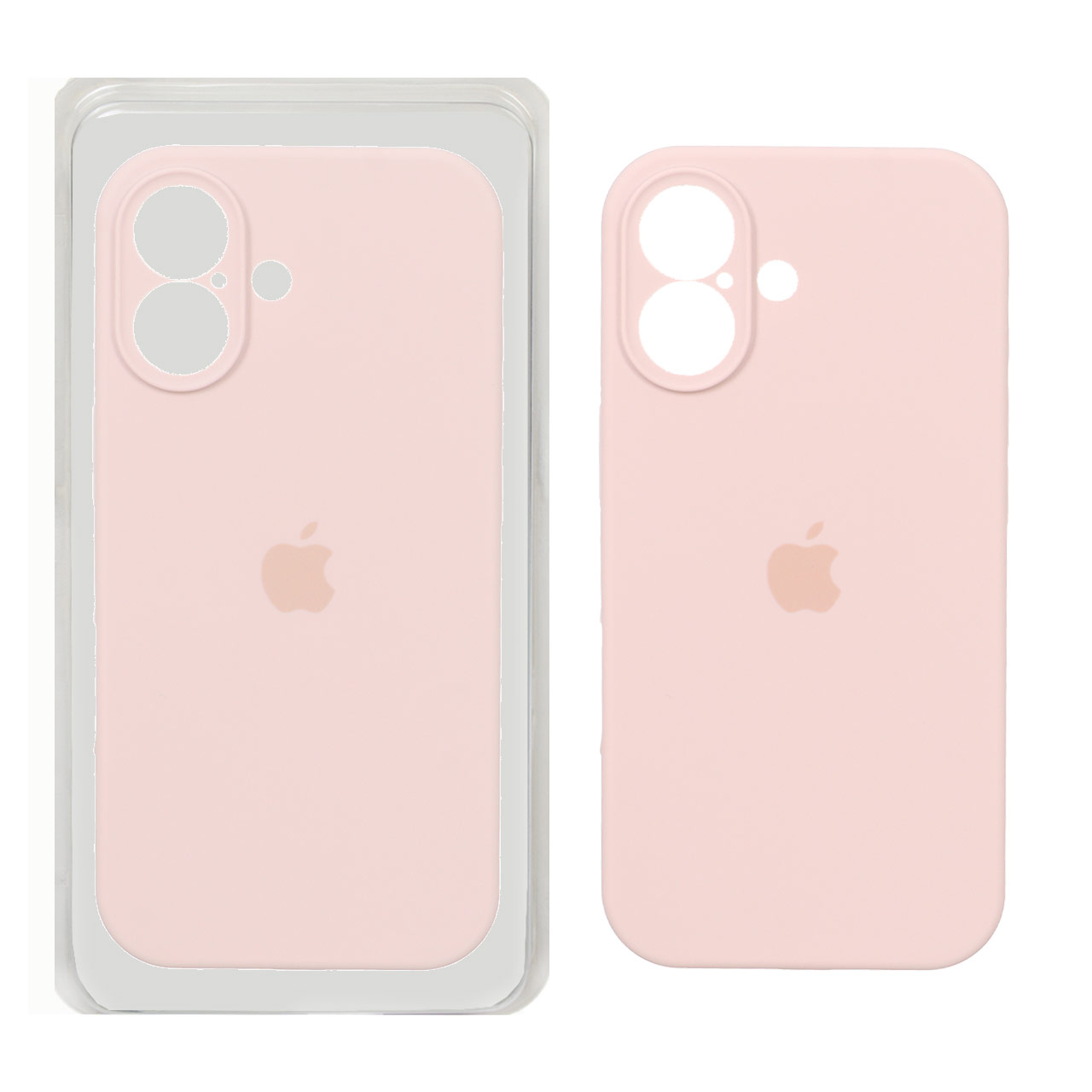 قاب سیلیکونی پاک کنی محافظ لنزدار اورجینال Apple iPhone 17 - صورتی چرک (پک اصلی)